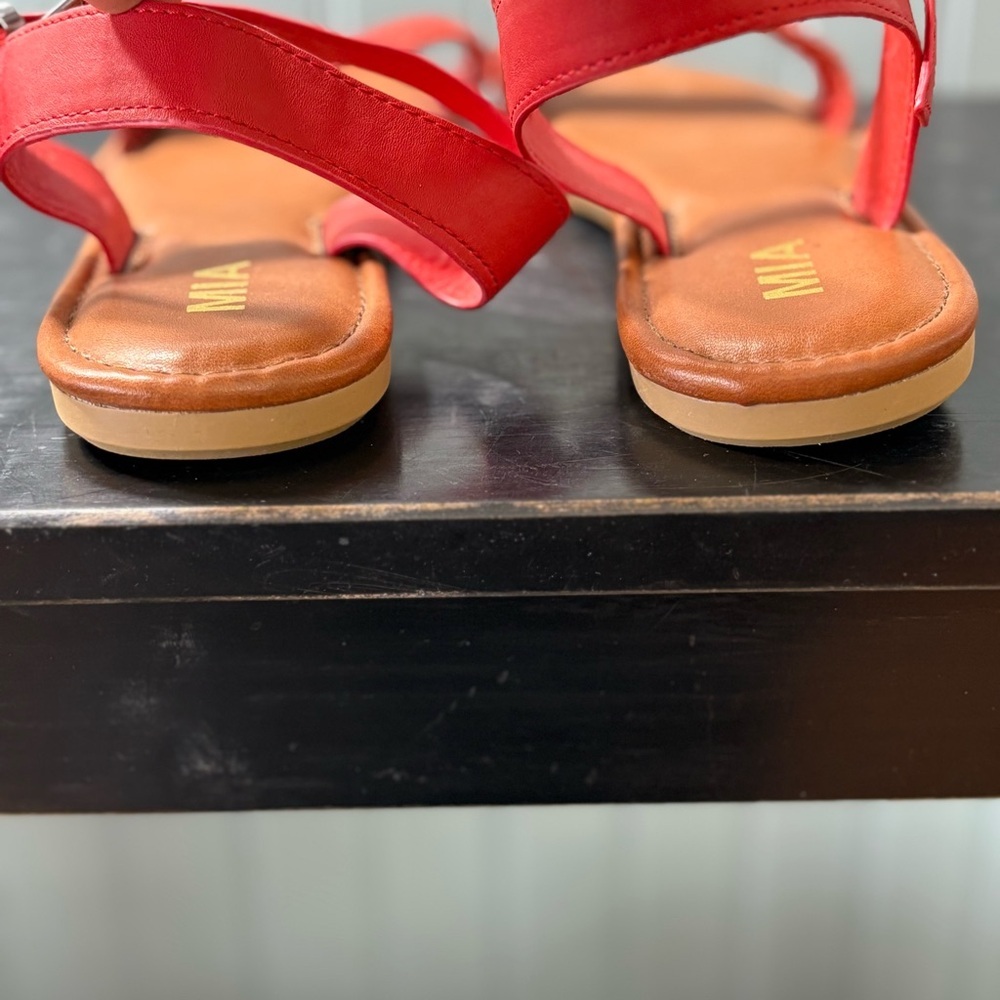 Mia Red Brown Calista Sandal Size 10 - Picture 5 of 7